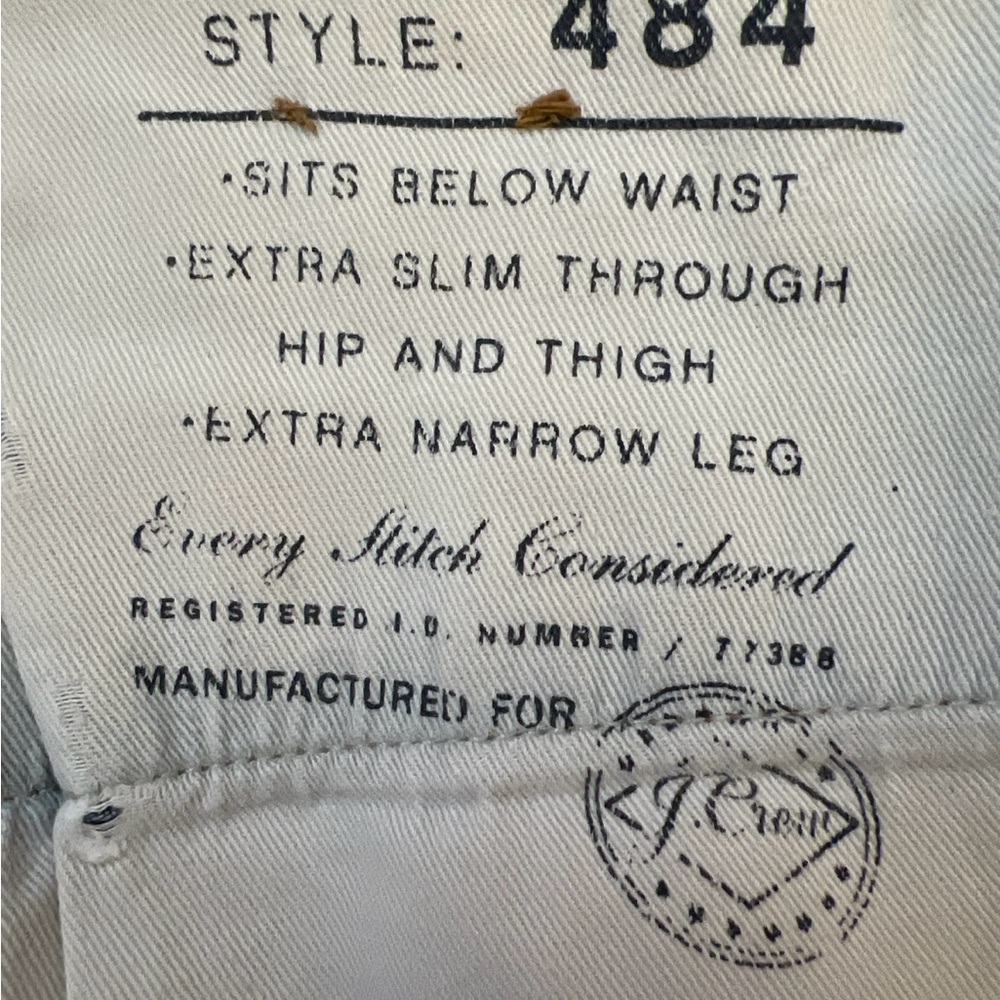 J Crew Kaihara Japanese Denim Men Jeans Style 484 W33 L 32 EUC - Picture 6 of 14
